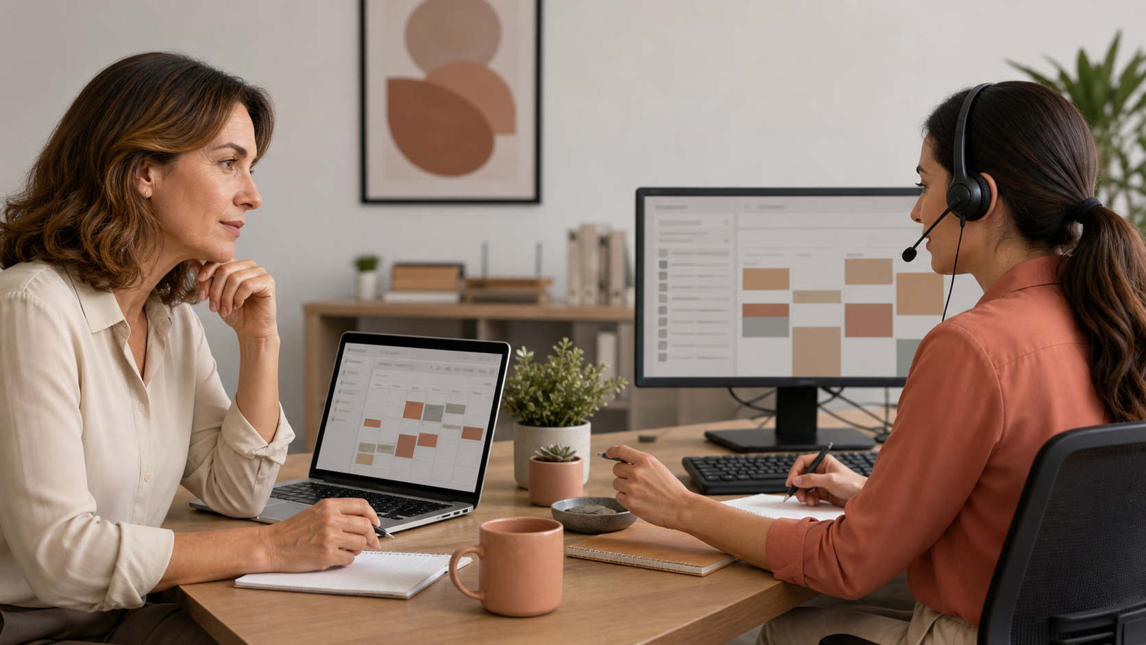 Appointment scheduling for Home services with better intake data quality editorial illustration