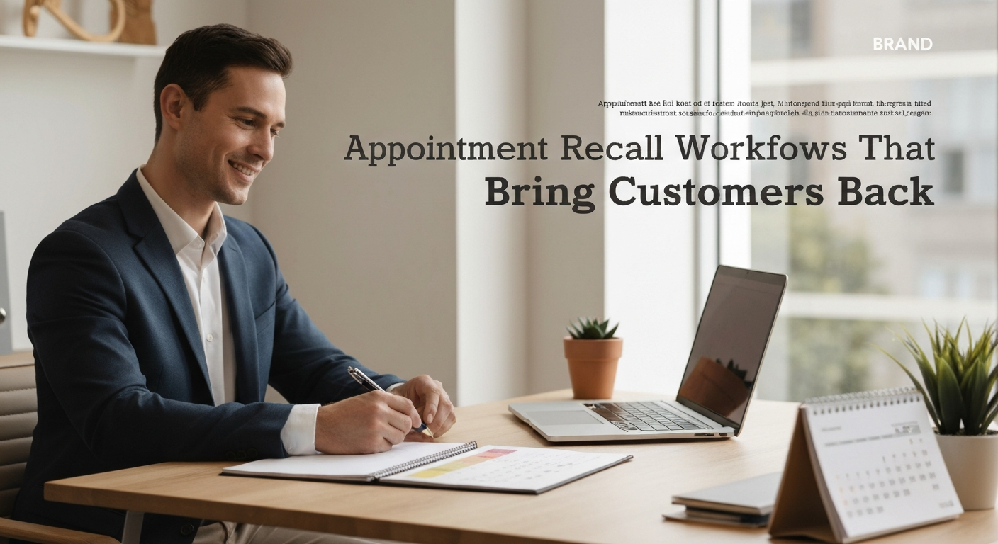 Appointment Recall Workflows That Bring Customers Back - editorial illustration