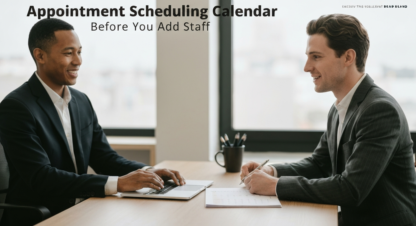 Appointment Scheduling Calendar Cleanup Before You Add Staff - editorial illustration