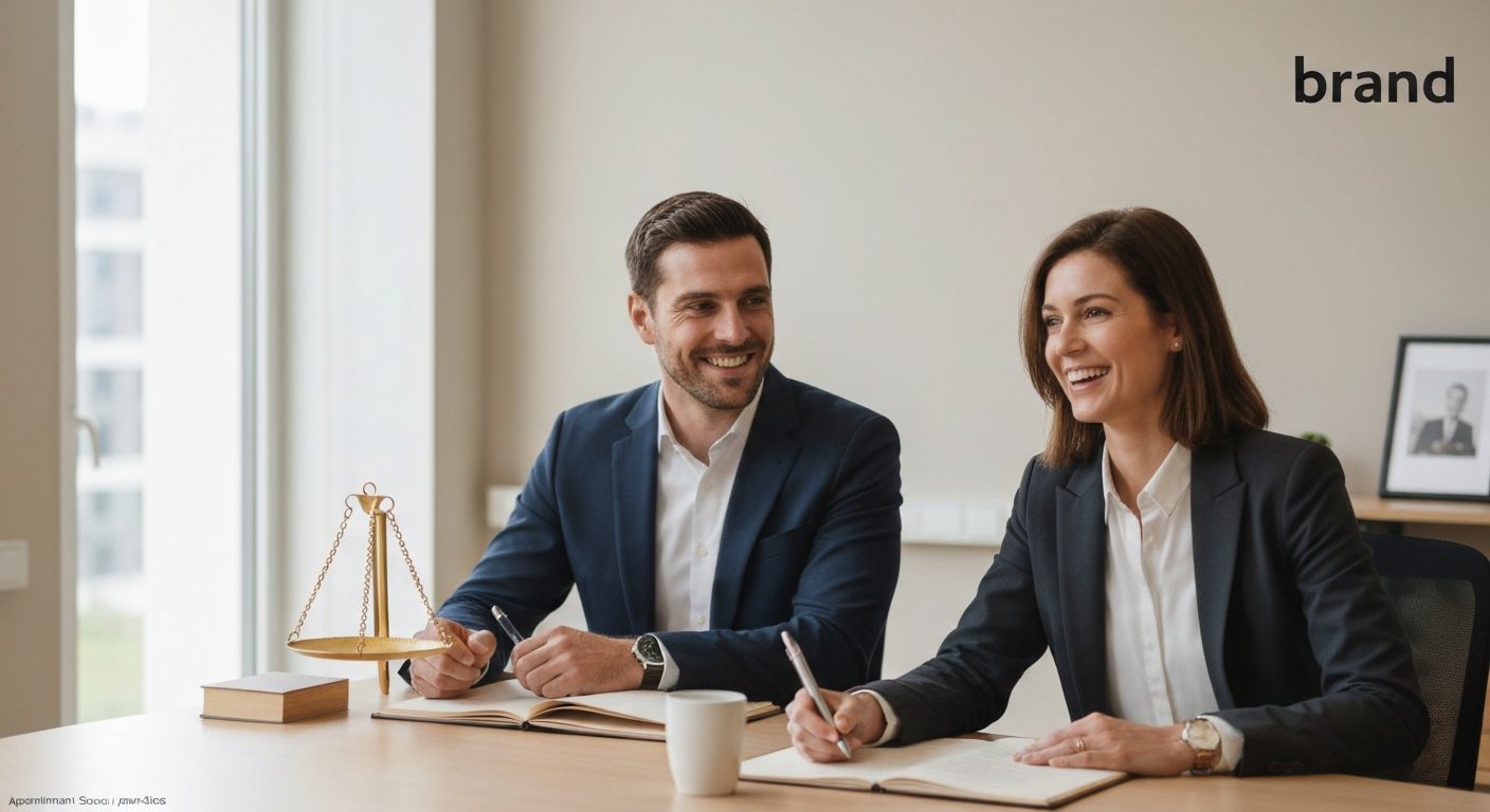 Appointment Scheduling for legal practices when migrating from paper booking - editorial illustration
