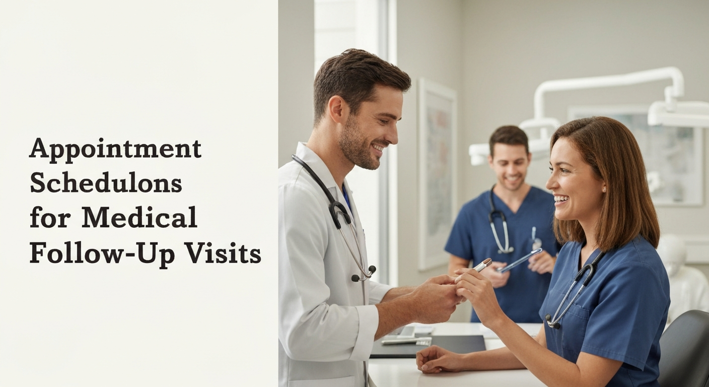 Appointment Scheduling for Medical Follow-Up Visits - editorial illustration