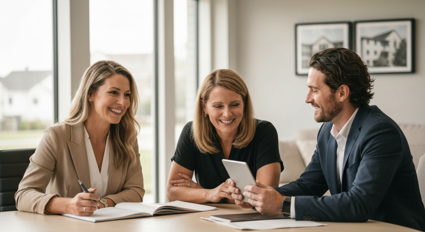 Appointment Scheduling for real estate teams across multiple time zones - editorial illustration