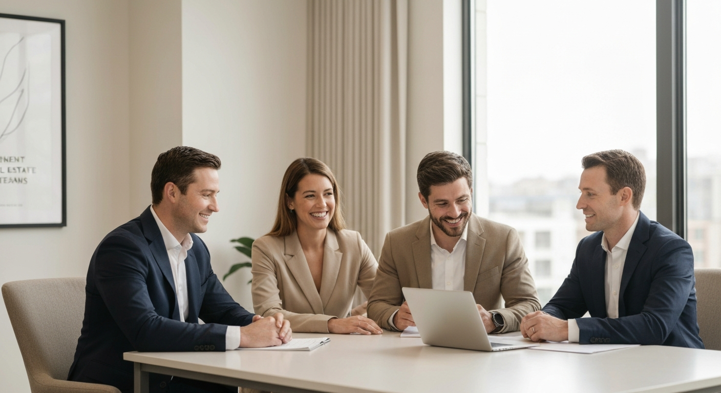 Appointment Scheduling for real estate teams when migrating from paper booking - editorial illustration