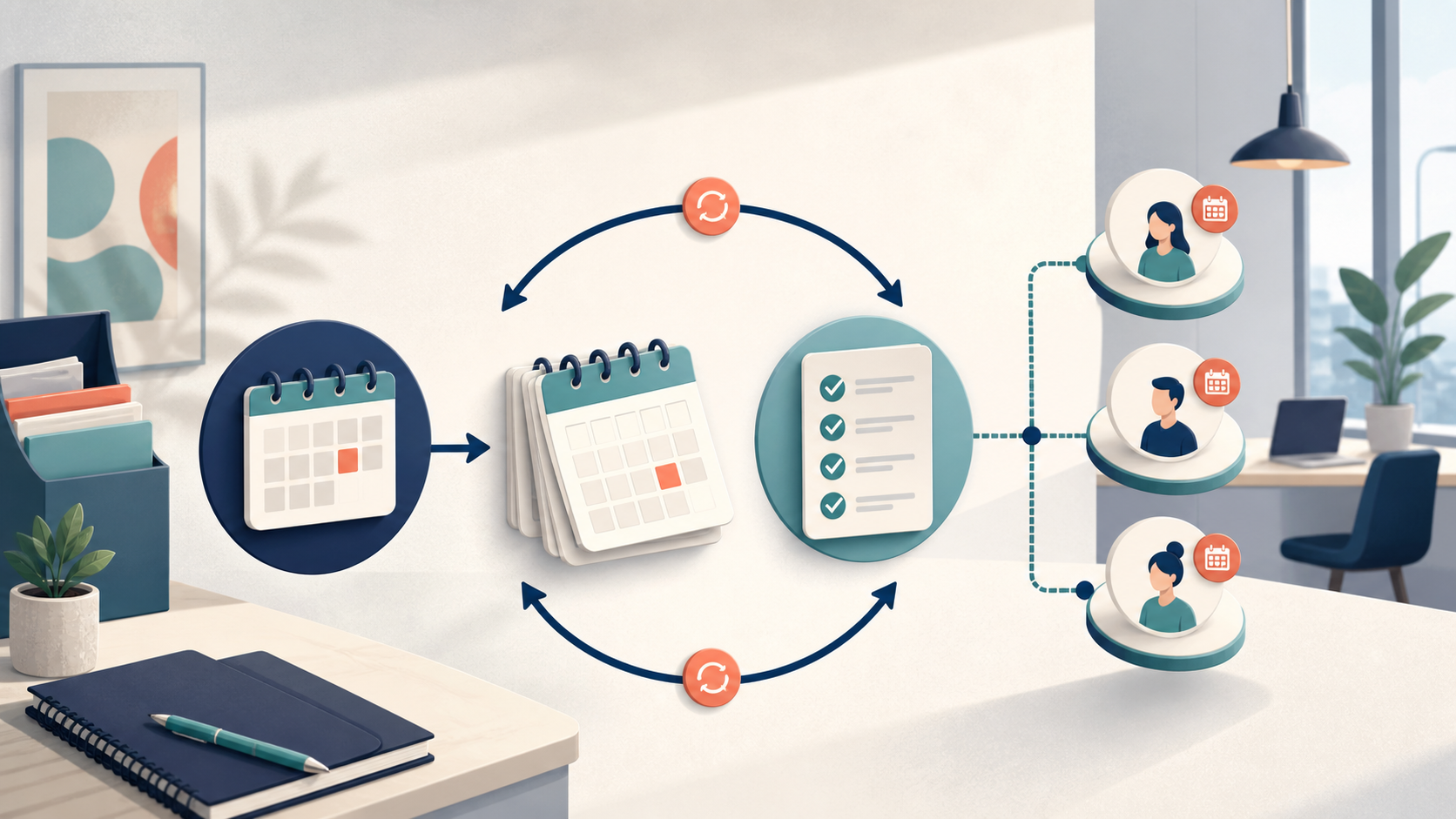 A Practical System for Recurring Appointment Rebooking editorial illustration