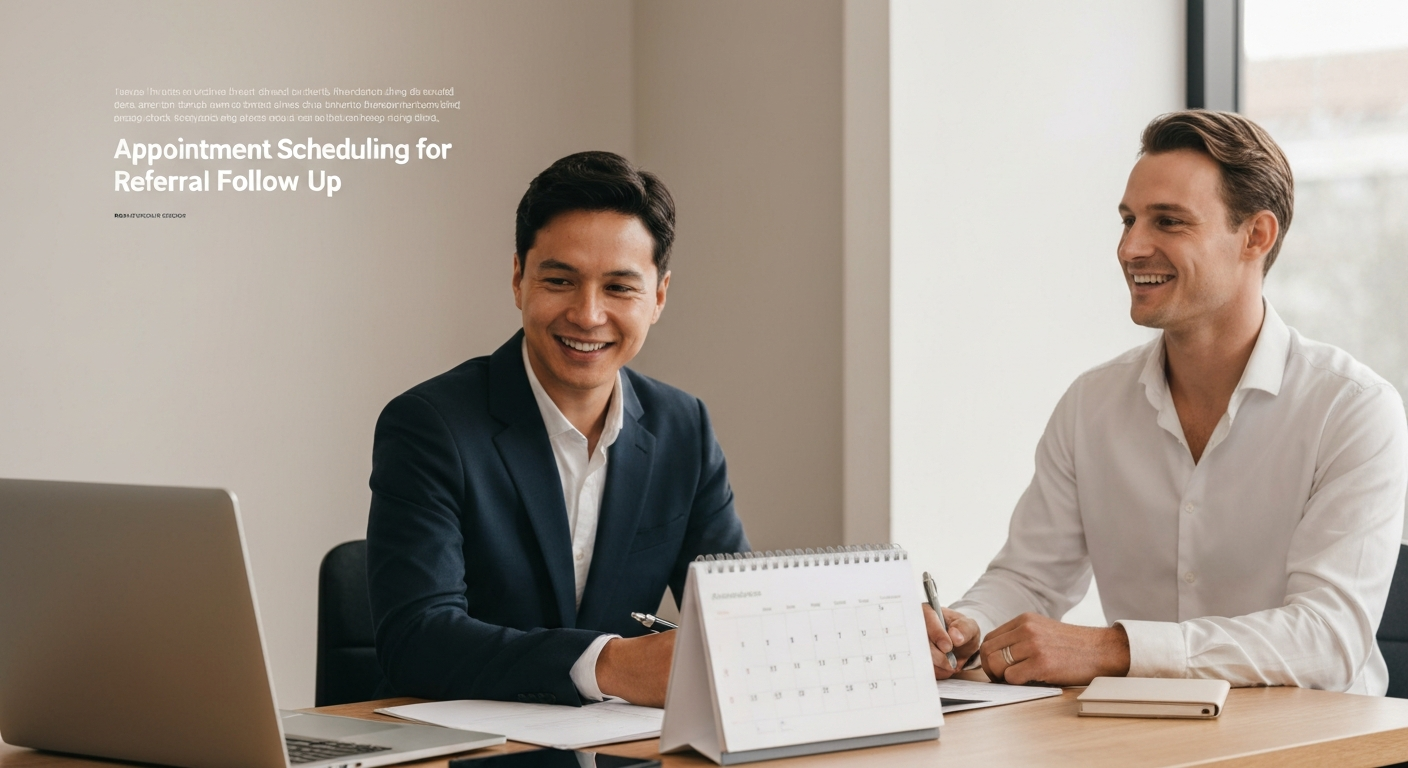 Appointment Scheduling for Referral Follow-Up - editorial illustration