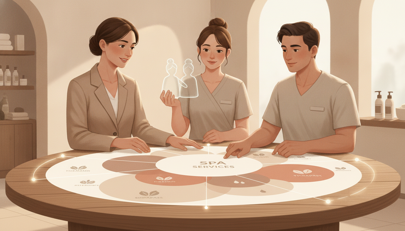 Appointment Scheduling for Spa Provider Substitutions, editorial illustration