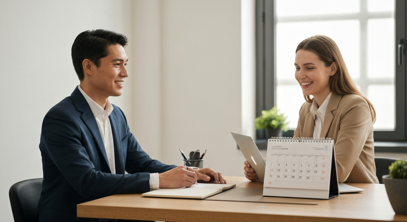 Appointment Scheduling Front-Desk Coverage Plan for Small Teams - editorial illustration
