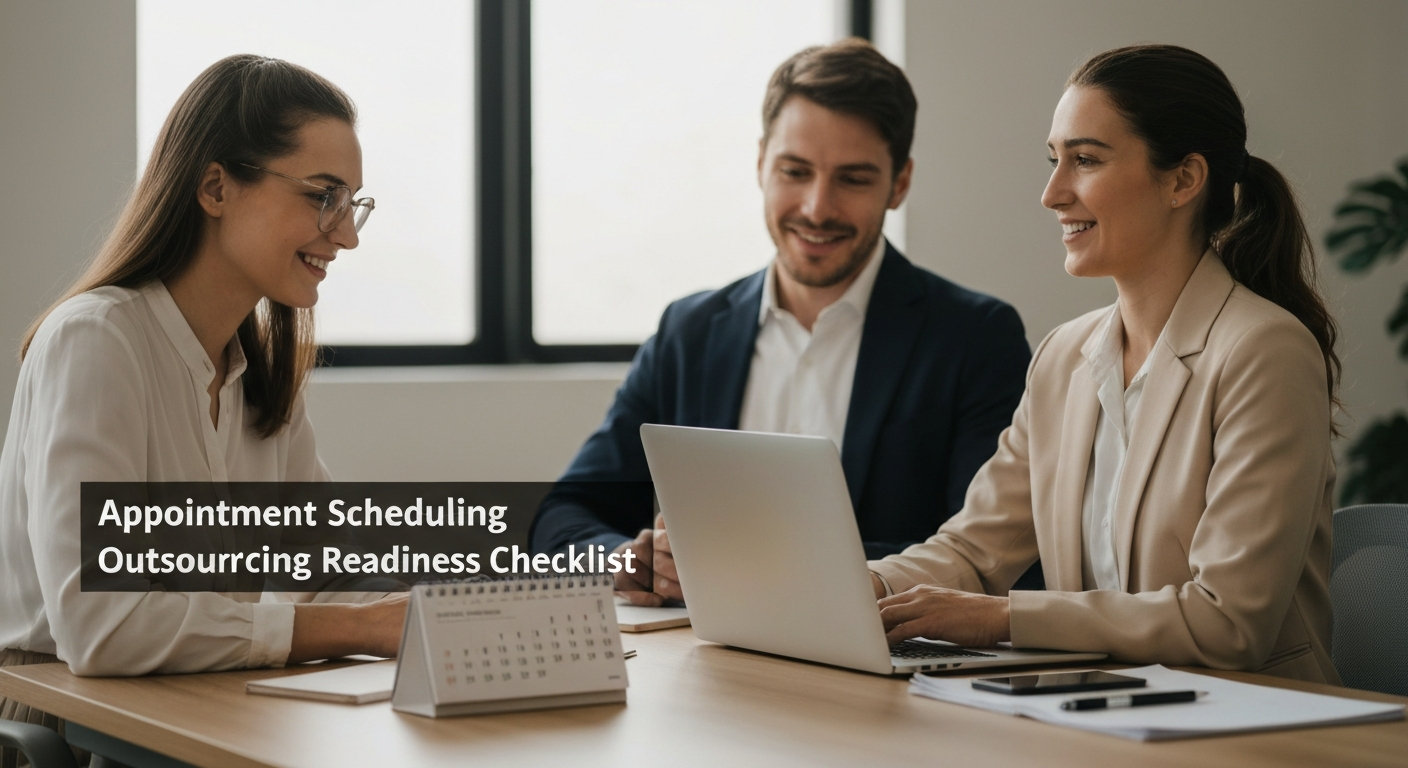 Appointment Scheduling Outsourcing Readiness Checklist - editorial illustration