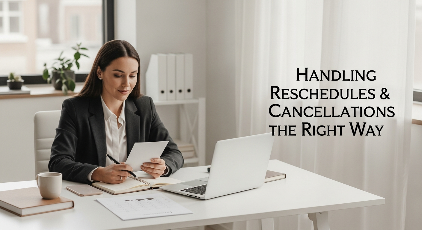 Handling Reschedules and Cancellations the Right Way - editorial illustration