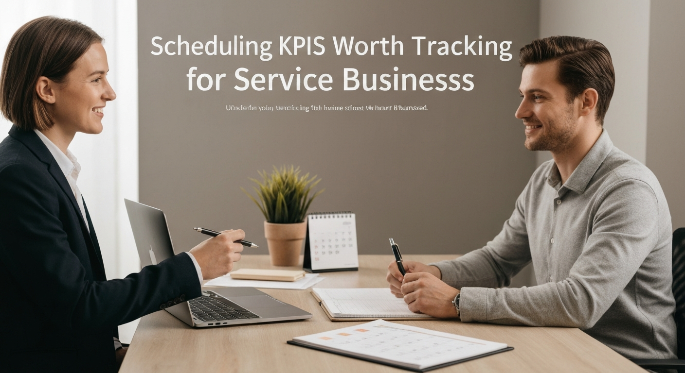 Scheduling KPIs Worth Tracking for Service Businesses - editorial illustration