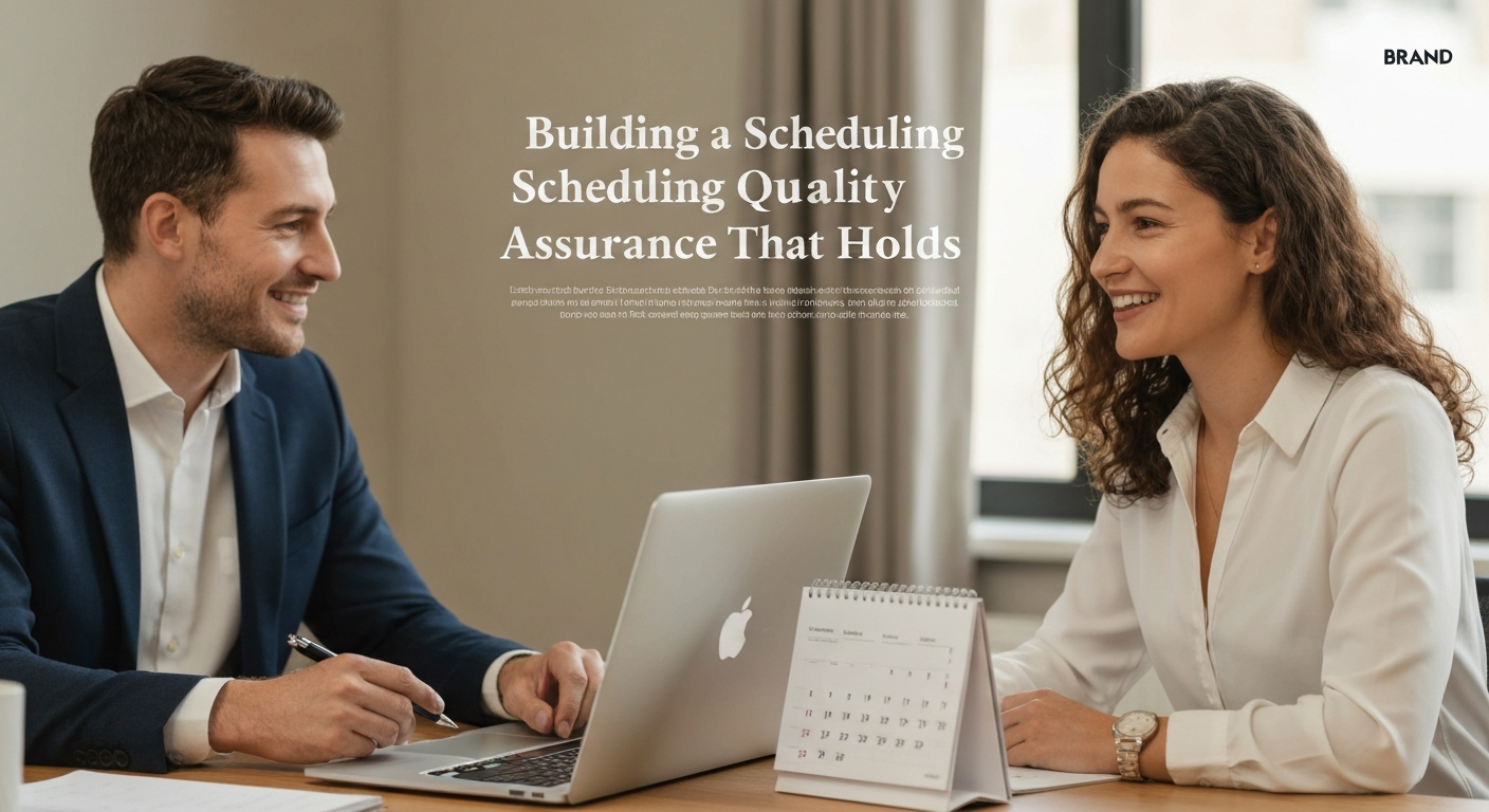 Building a Scheduling Quality Assurance Program That Holds - editorial illustration